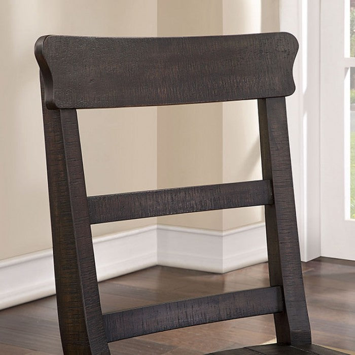 Leonidas Antique Black Dining Chair (Set of 2)