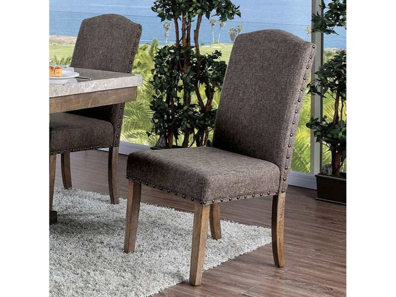 Bridgen - Natural & Brown - Side Chair (Set of 2) - Ornate Home