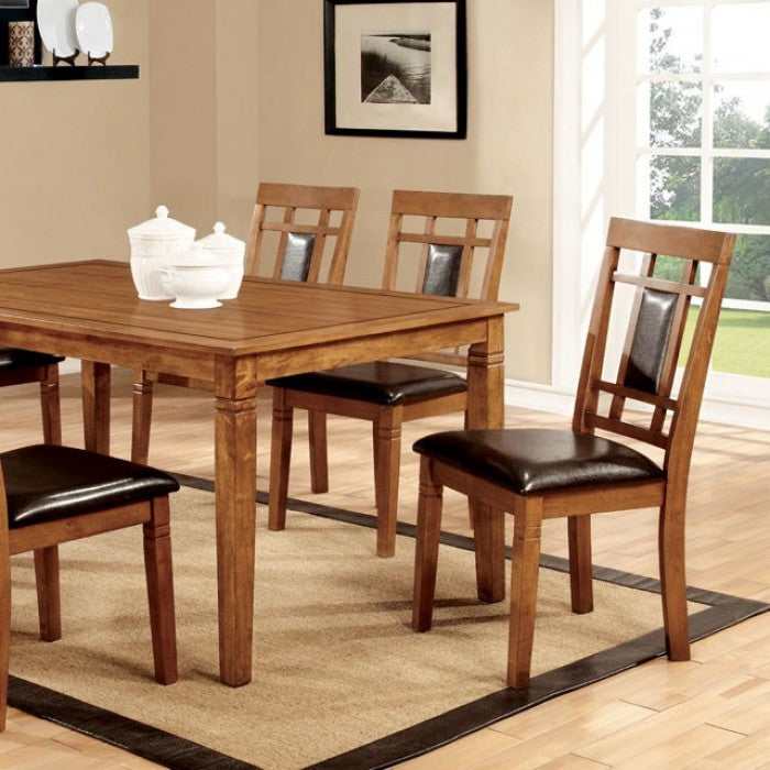 Freeman I - Light Oak & Espresso - Dining Set / 7pc - Ornate Home