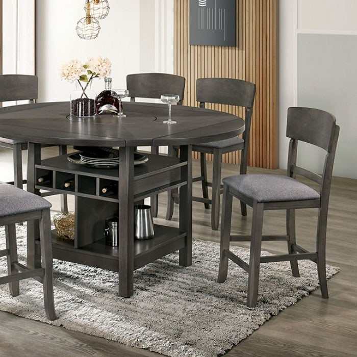 Stacie - Gray - Counter Height Dining Room Set - Ornate Home