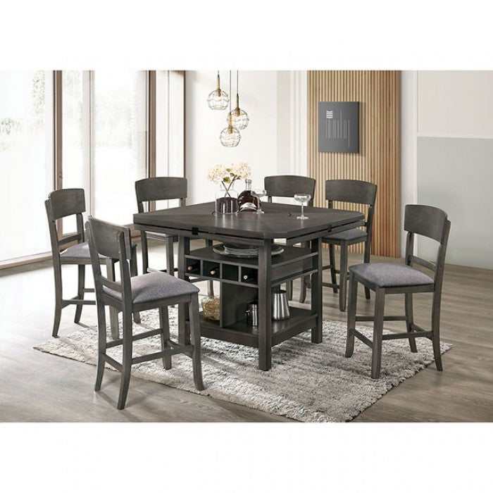 Stacie - Gray - Counter Height Dining Room Set - Ornate Home