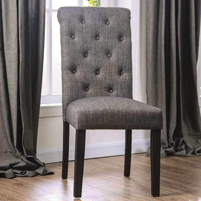 Alfred - Antique Black/Gray - Dining Chair (Set of 2) - Ornate Home