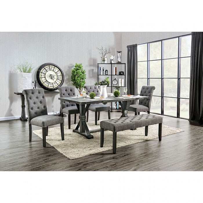 Alfred - Antique Black - Dining Table - Ornate Home