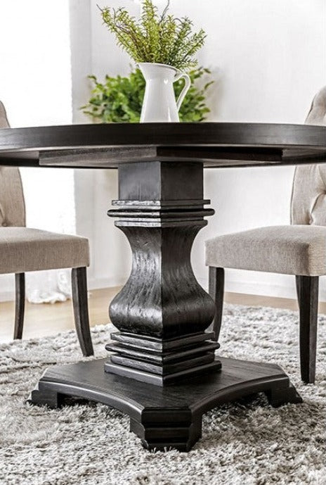 Nerissa Antique Black Dining Table