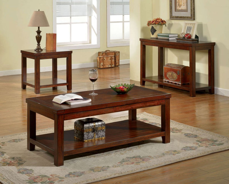 Estell Dark Cherry End Table