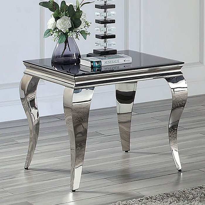 Wetzikon - Black & Silver - 3pc Coffee Table Set - Ornate Home