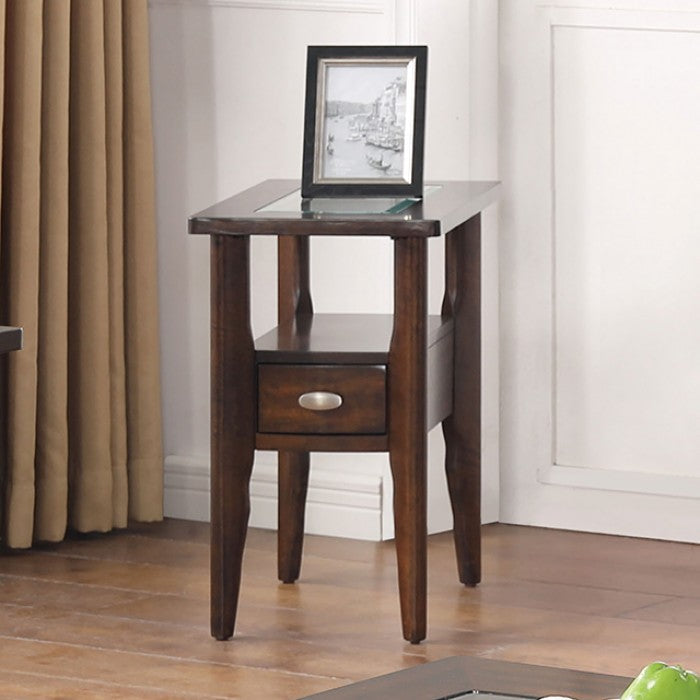 Riverdale Dark Walnut Side Table