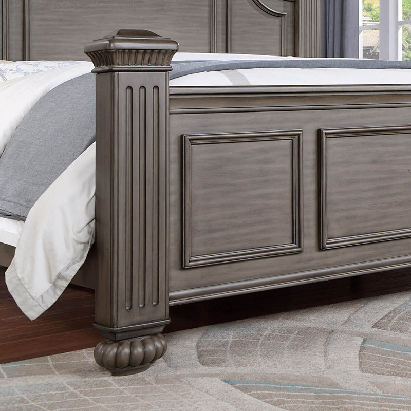 Syracuse Gray 4pc Queen Bedroom Set