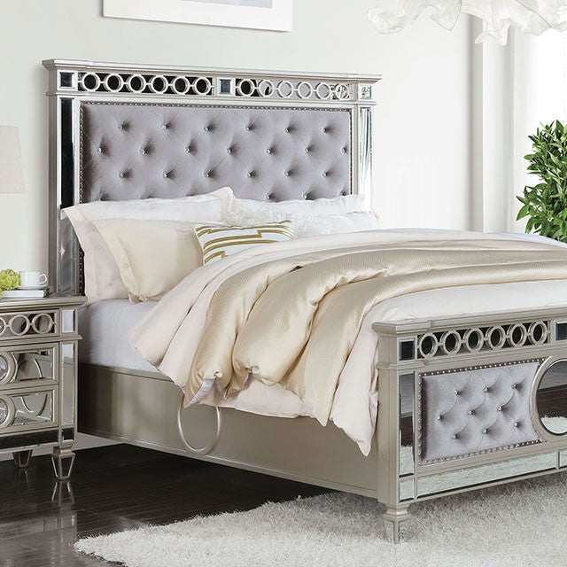 Marseille Champagne & Glam Uph. HB Bed Frame