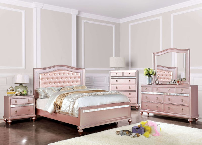 Ariston Rose Gold Twin Bed