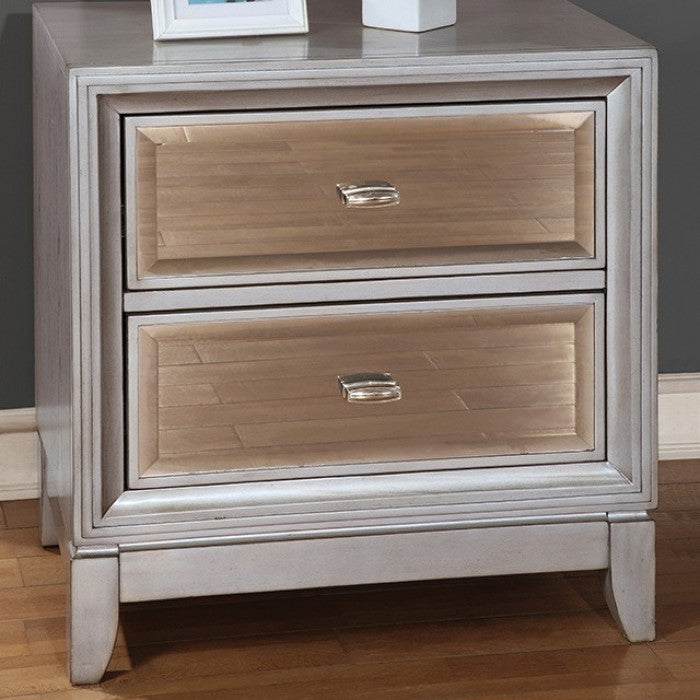 Golva Silver Nightstand