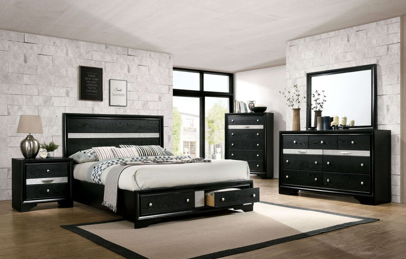 Chrissy Black Eastern King Bed