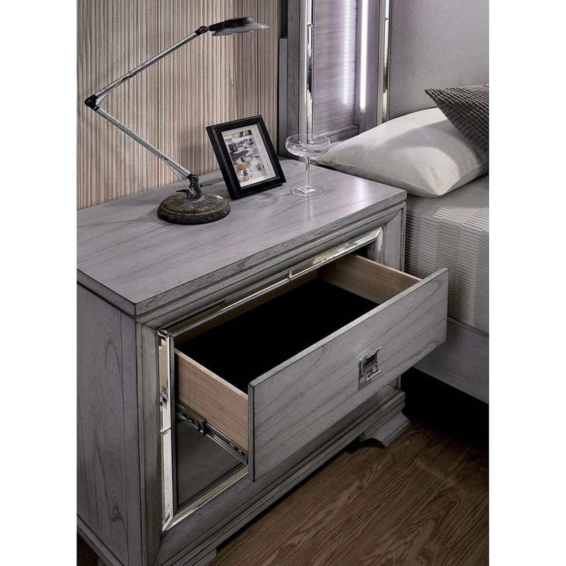 Alanis - Gray - Nightstand - Ornate Home