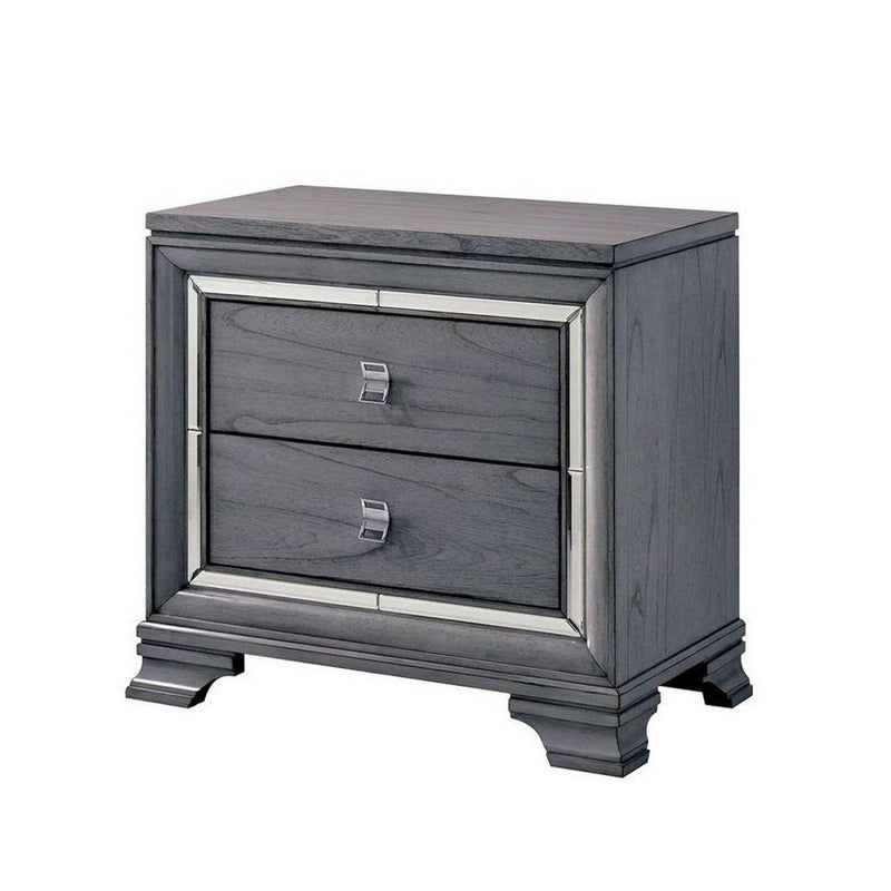 Alanis - Gray - Nightstand - Ornate Home