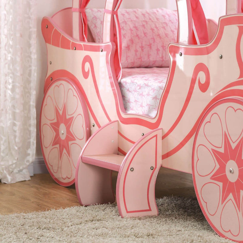 Arianna Pumpkin Pink Carriage Twin Bed