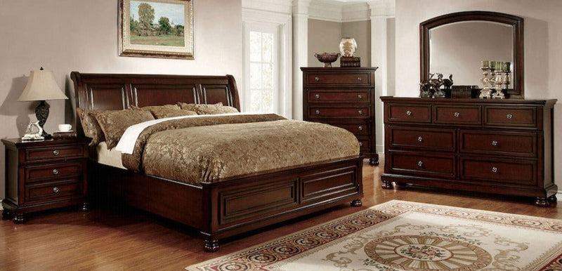 Northville Dark Cherry Queen Bed