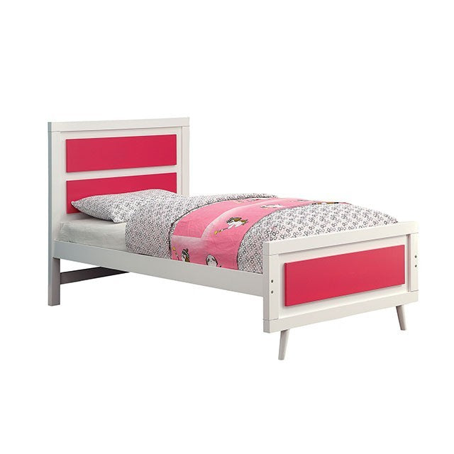 Alivia Pink & White Full Bed