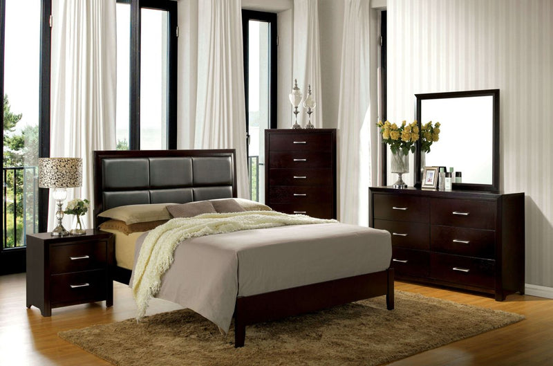 Janine Espresso Eastern King  Bed