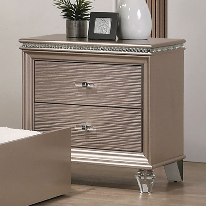 Allie Rose Gold Nightstand