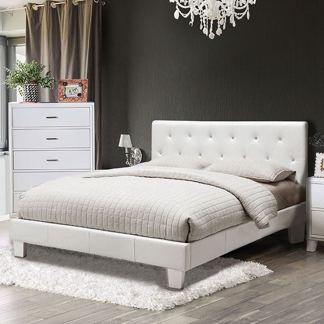 Velen White Queen Bed