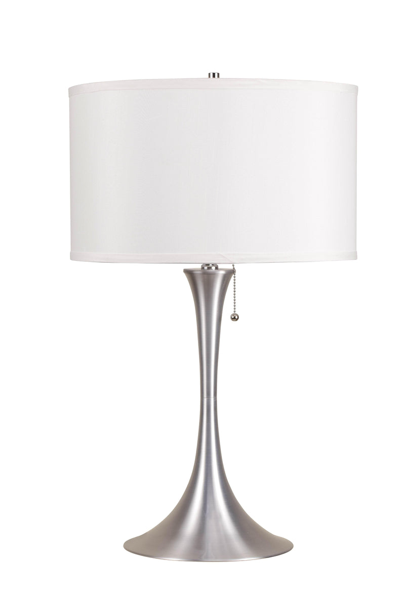 Cody Brushed Silver Table Lamp - Ornate Home