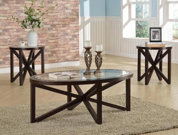 Cole Coffee Table Set (1 Coffee Table & 2 End Table) - Ornate Home