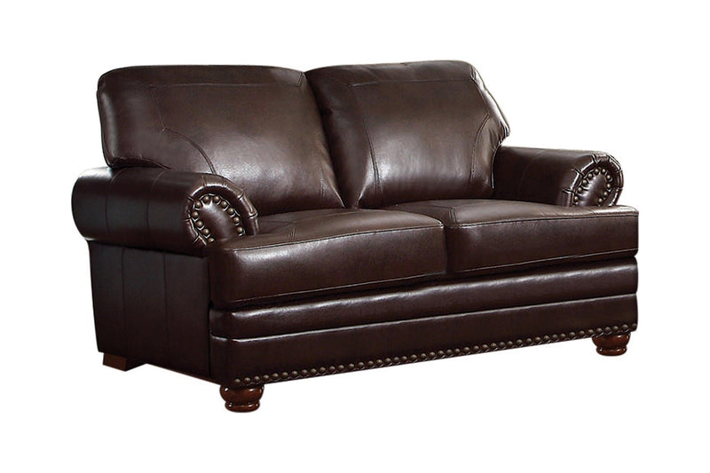 Colton - Brown - Stationary Sofa & Loveseat - Ornate Home