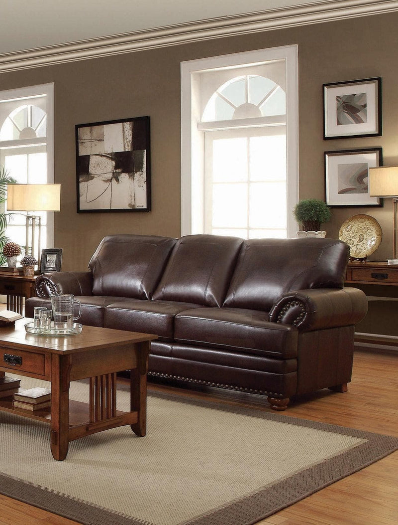 Colton - Brown - Stationary Sofa - Ornate Home