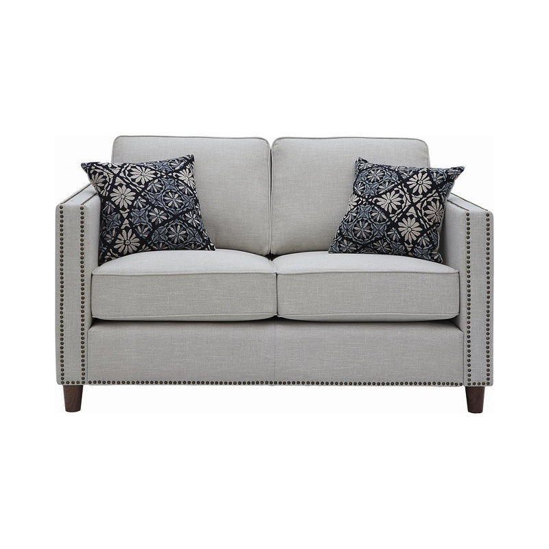 Coltrane - Putty -  Stationary Loveseat - Ornate Home