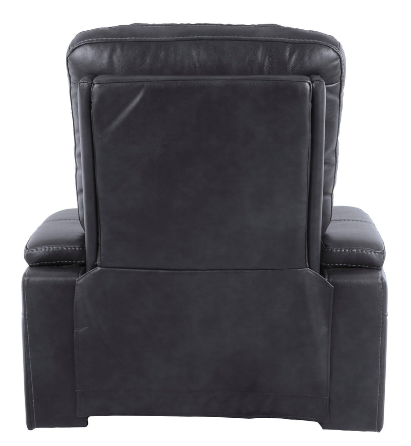 Composer - Gray - Power Recliner w/ Blue LED - Ornate Home