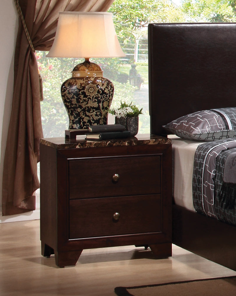 Conner - Cappuccino - Nightstand - Ornate Home