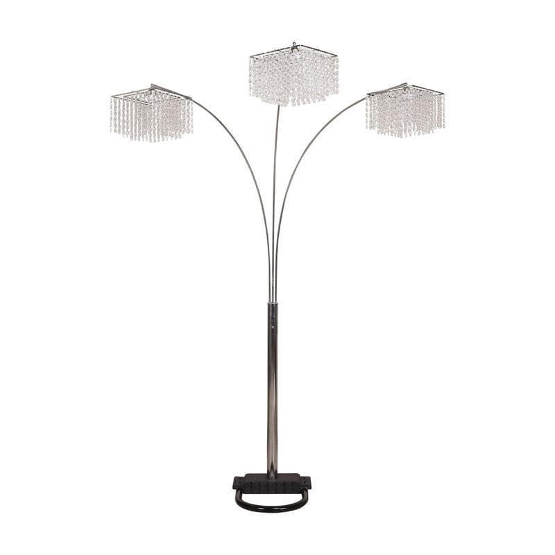 Crystal Chrome 87" Floor Lamp - Ornate Home