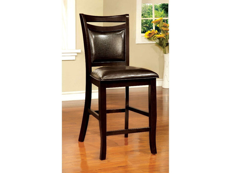 Woodside II - Espresso - Counter Height Dining Chair (Set of 2) - Ornate Home