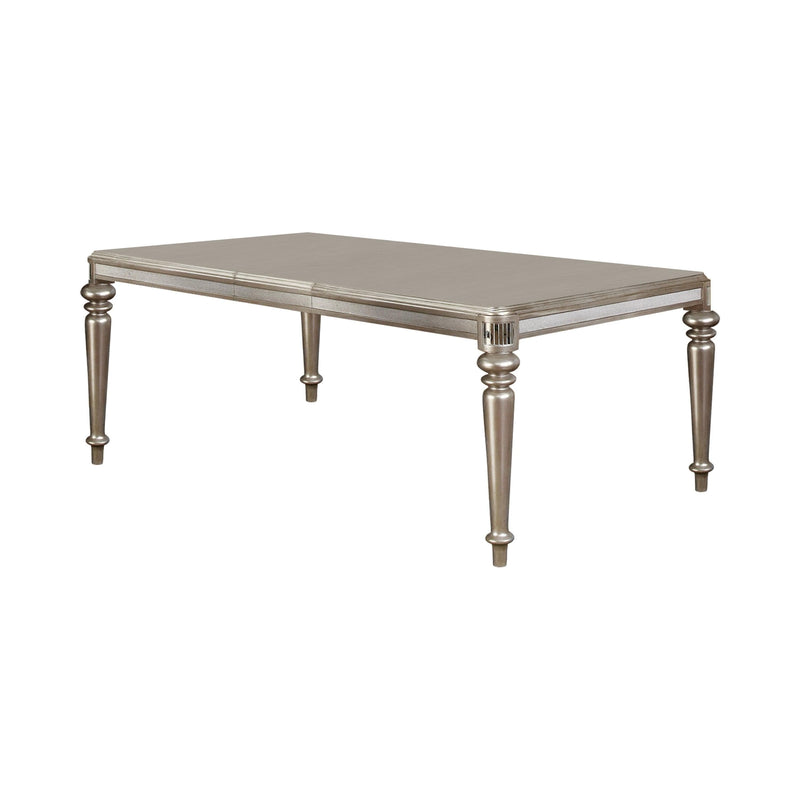 Danette - Metallic Platinum - Rectangular Dining Table - Ornate Home