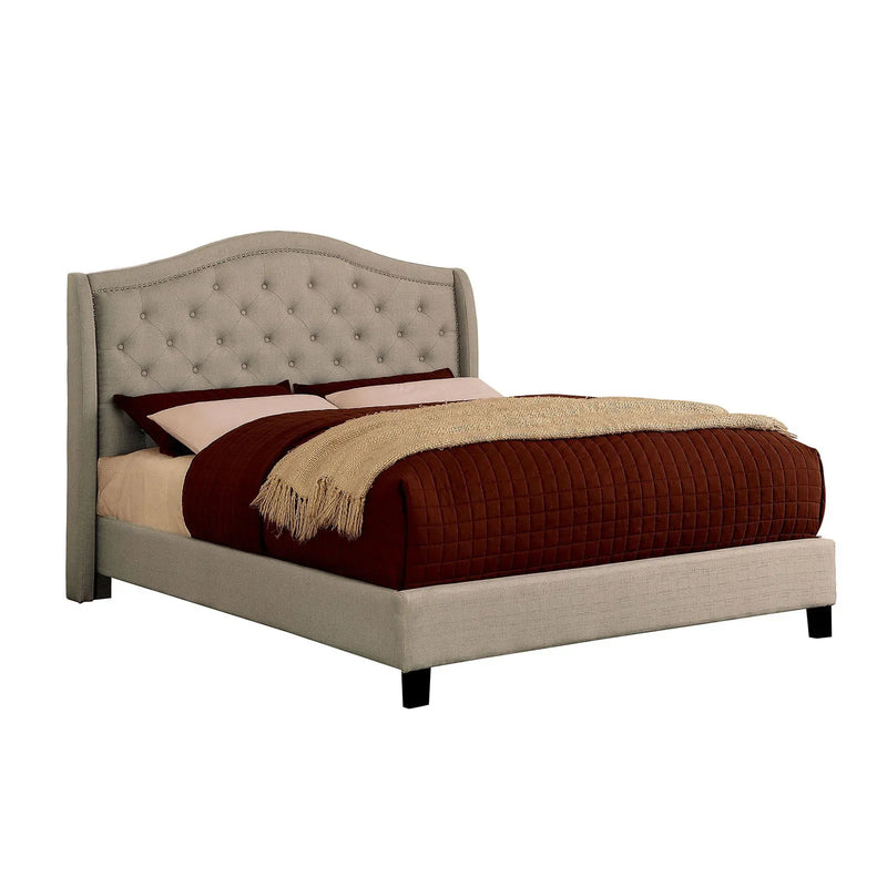 Carly Warm Gray California King Bed