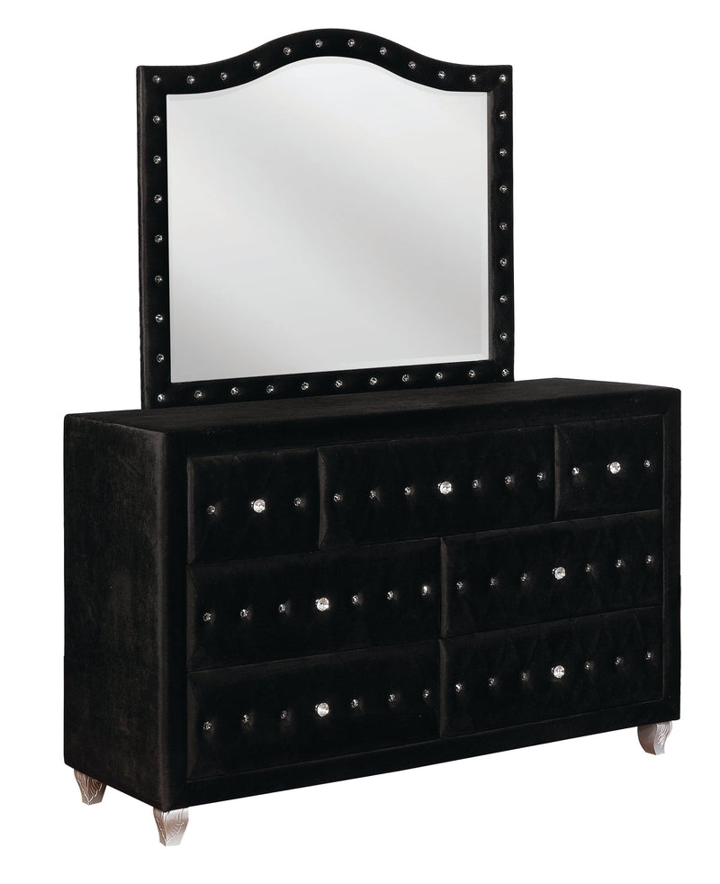 Deanna - Black Velvet - Dresser - Ornate Home