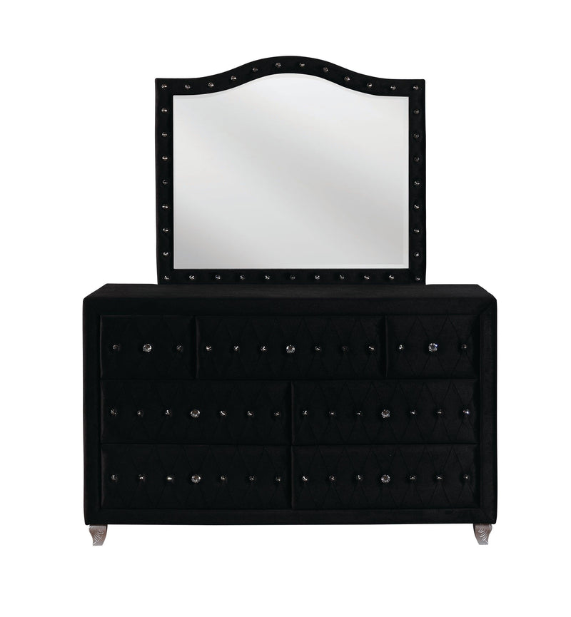 Deanna - Black Velvet - Dresser - Ornate Home