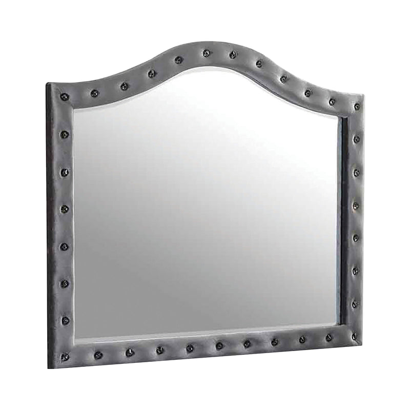 Deanna - Grey velvet - Mirror - Ornate Home