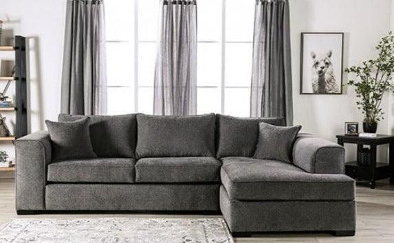 Degelis - Gray - L Shape Sectional Sofa - Ornate Home