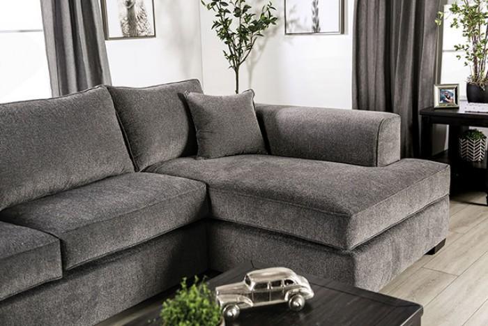 Degelis - Gray - L Shape Sectional Sofa - Ornate Home