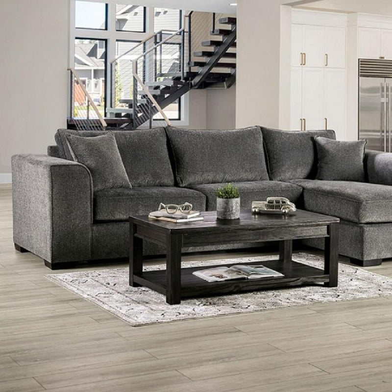 Degelis - Gray - L Shape Sectional Sofa - Ornate Home