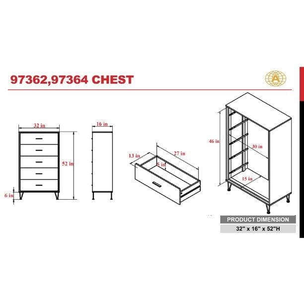 Deoss - Walnut - Chest - Ornate Home