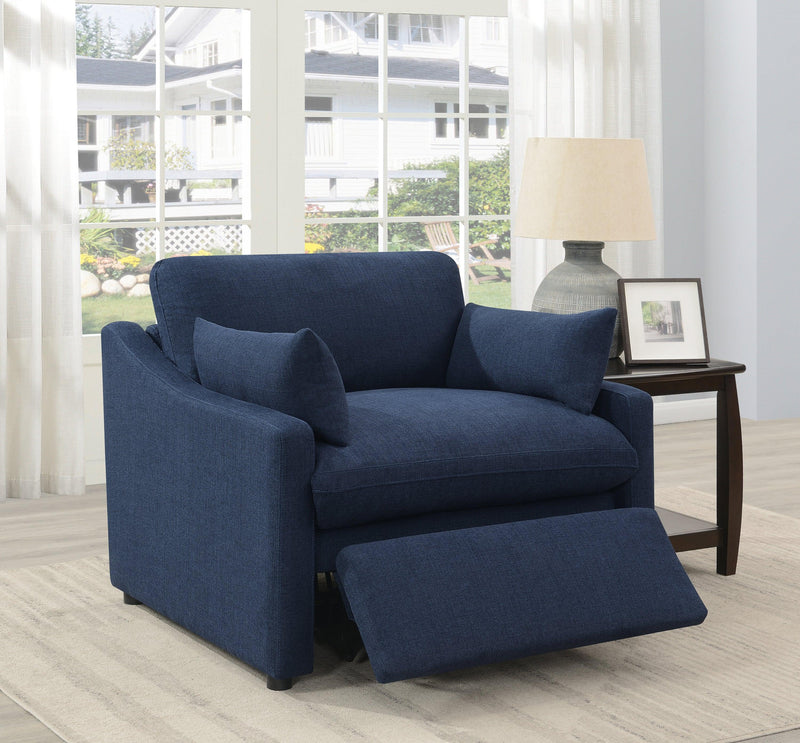 Destino - Midnight Blue - Power Recliner - Ornate Home