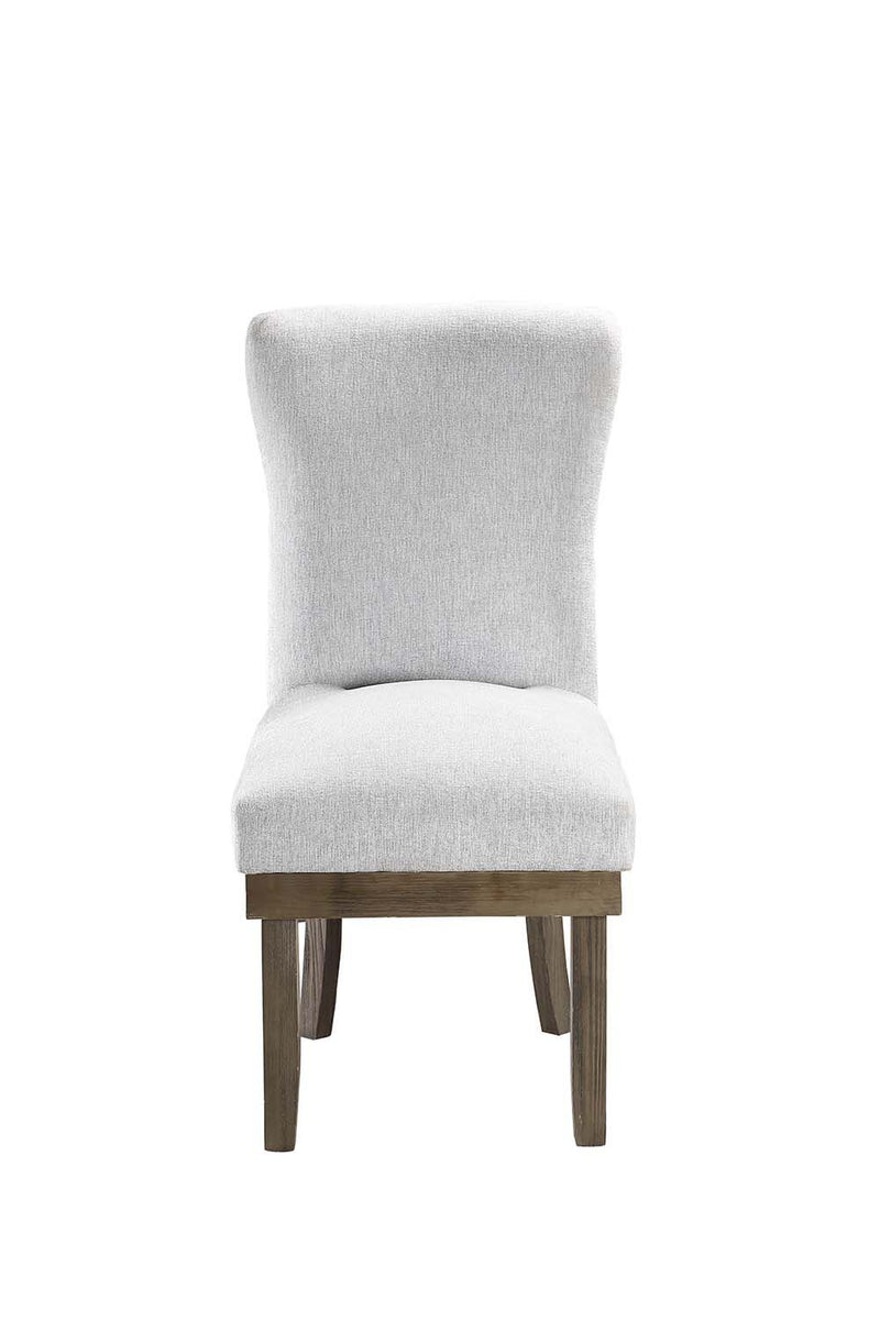 Landon Gray Linen Side Chair / 2pc