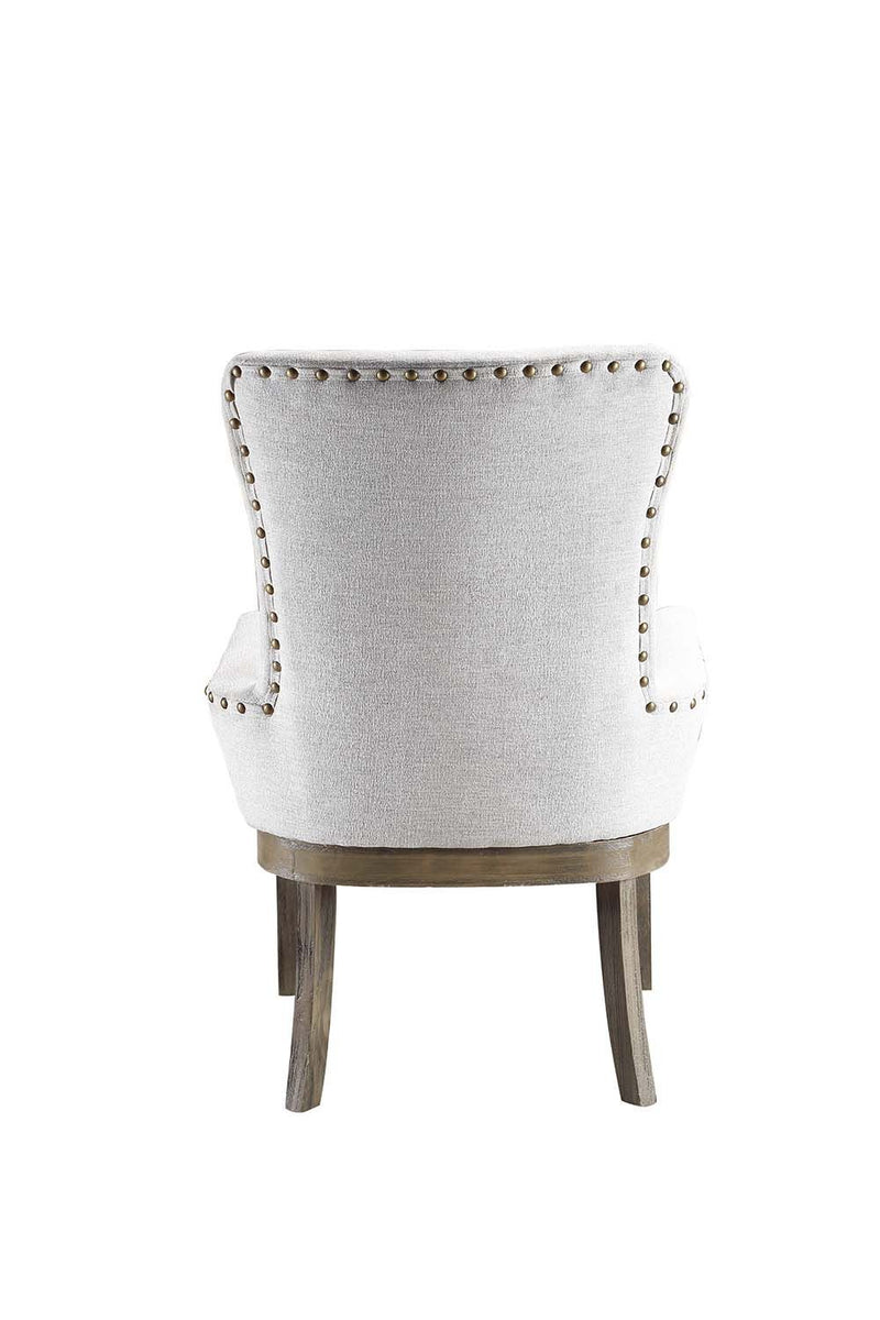 Landon Gray Linen Dining Chair / 1pc