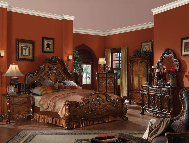 Dresden Cherry Oak California King Bed - Ornate Home