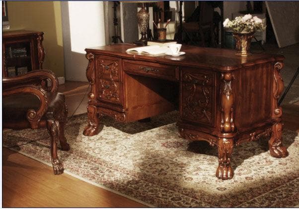 Dresden Cherry Oak Desk - Ornate Home