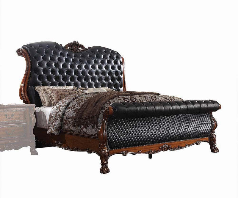 Dresden - Cherry Oak - Sleigh Bed - Ornate Home