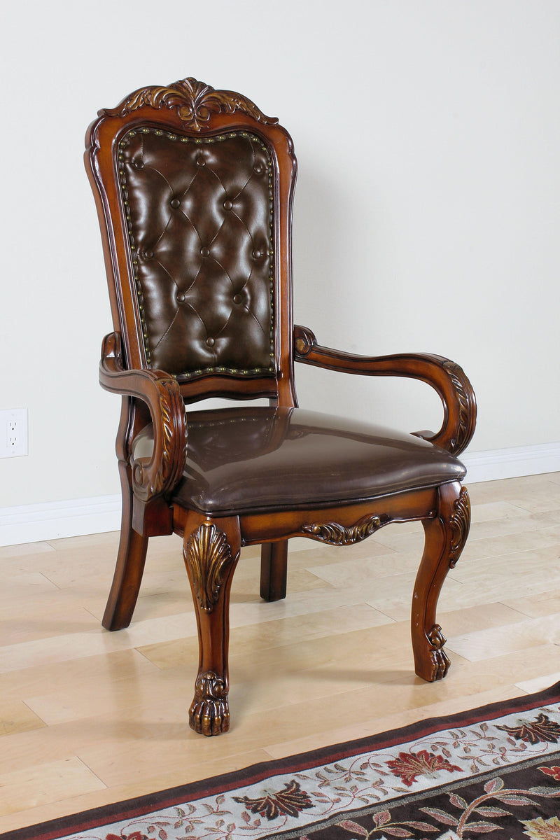 Dresden PU & Cherry Oak Office Chair - Ornate Home