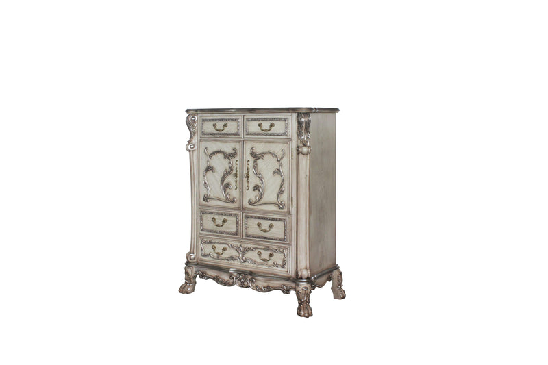 Dresden Vintage Bone White Chest - Ornate Home